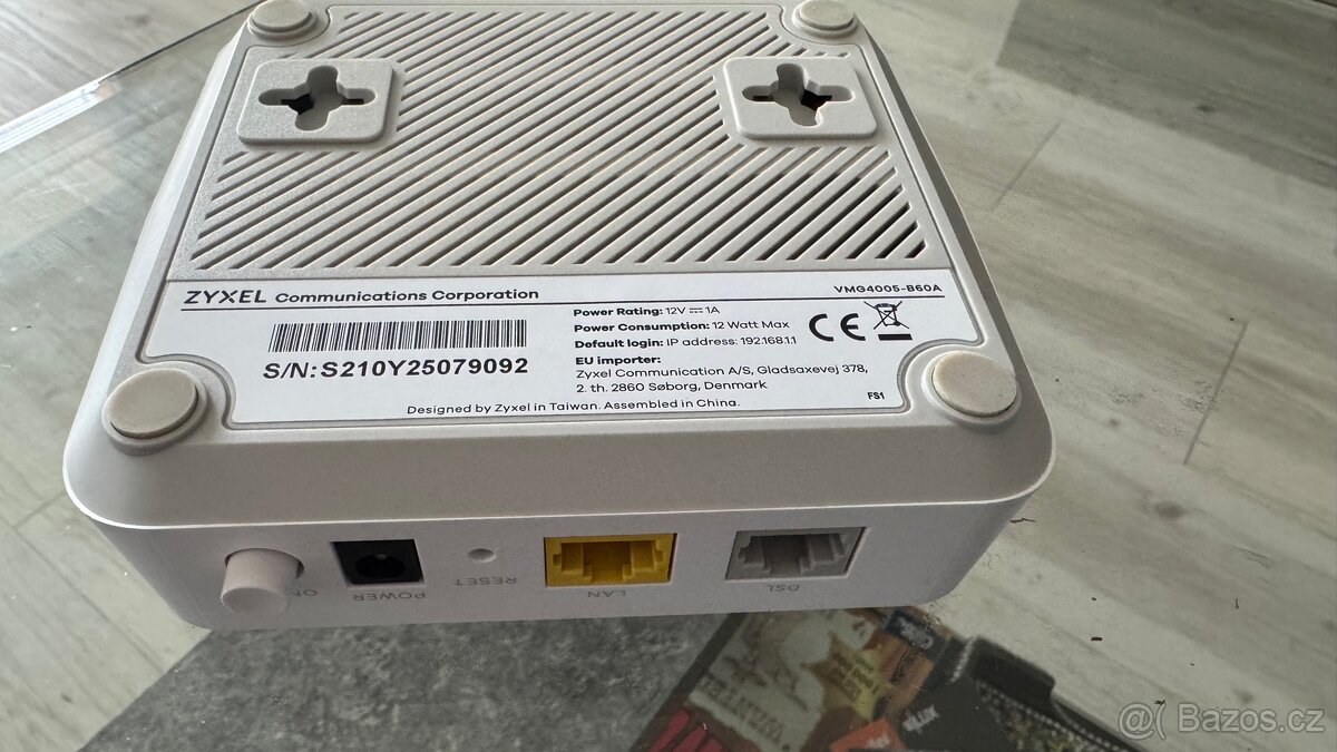 Zyxel VMG4005-B60A VDSL2 35b Bridge Modem – Terminátor CETIN - 2