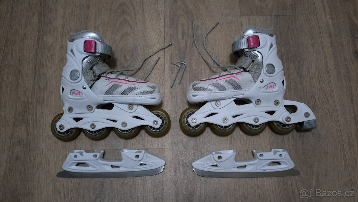 Brusle Tempish F21 vel. 29-32 kolečkové i lední - 2