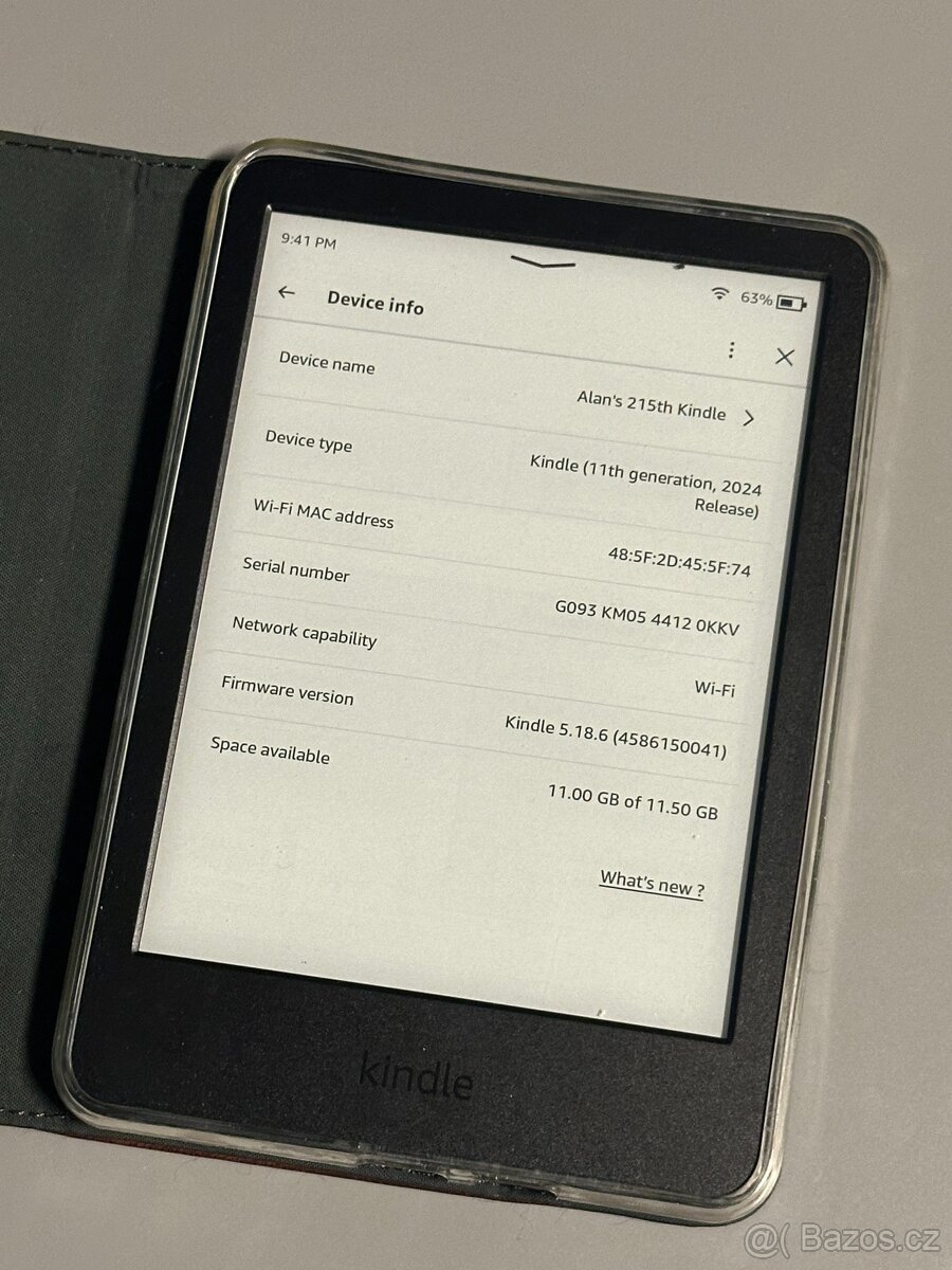 Čtečka Amazon Kindle 11. generace 2024 16GB černá + obal 3 - 2