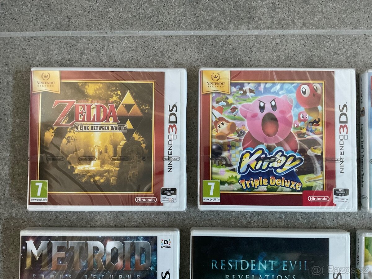 Nintendo 3ds hry nerozbalené - 2