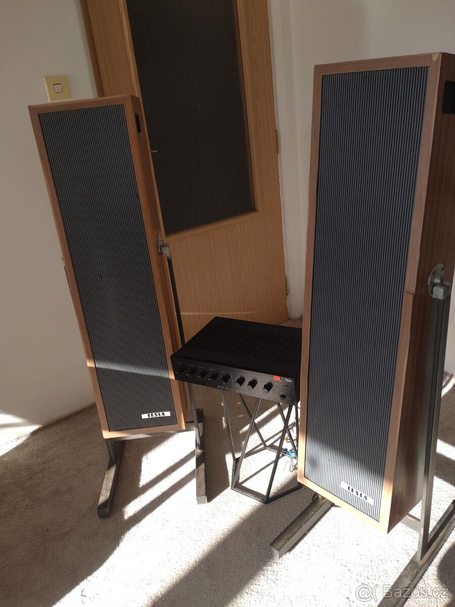 Reproduktory Tesla + Zesilovac 100V - 2