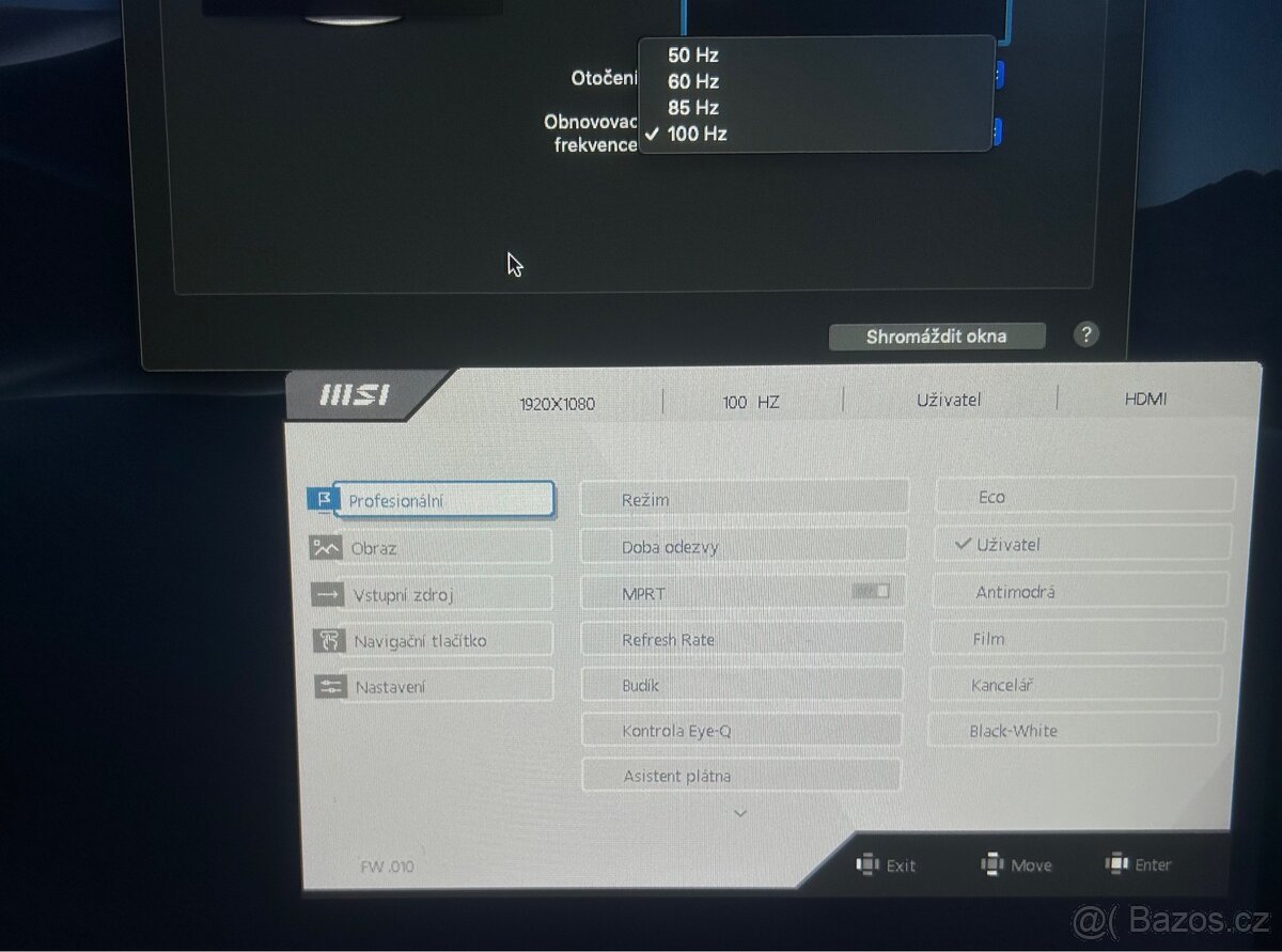 Herní 24,5 MSI MP251 100hz - 2