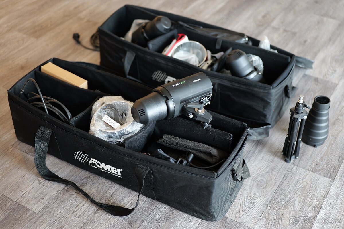 Fomei Basic 200 / 3x zábleskové světlo + příslušenství - 2