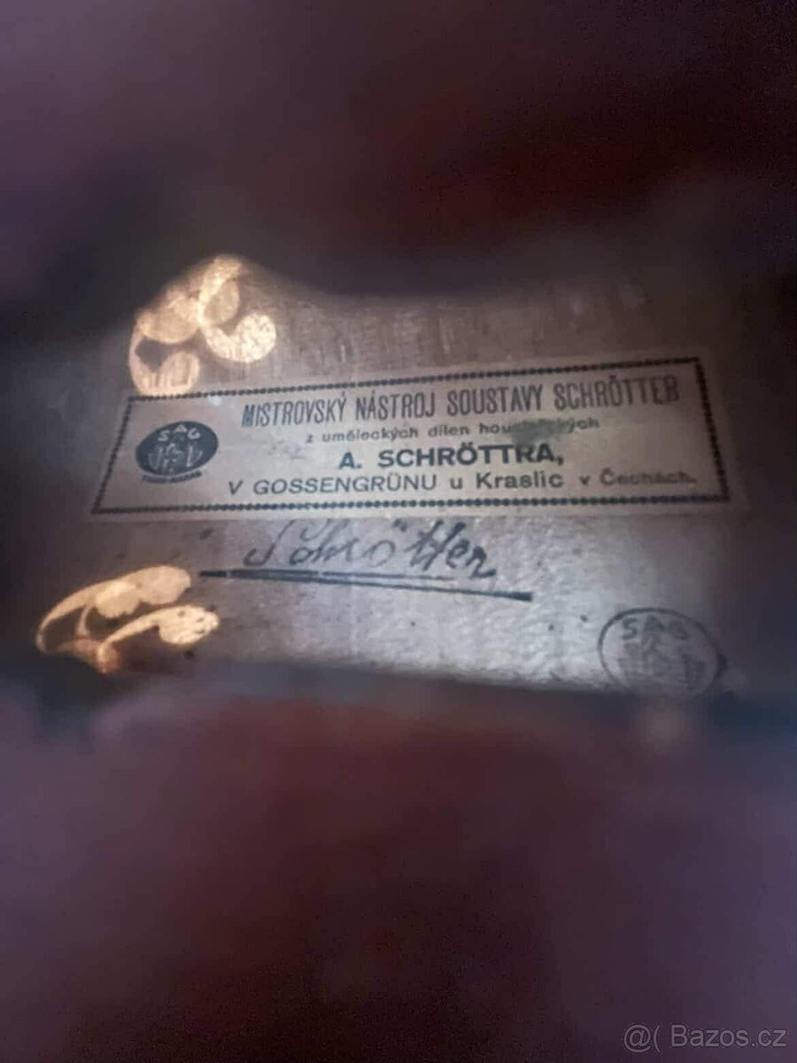 Staré housle 4/4 A. Schröttra - 2