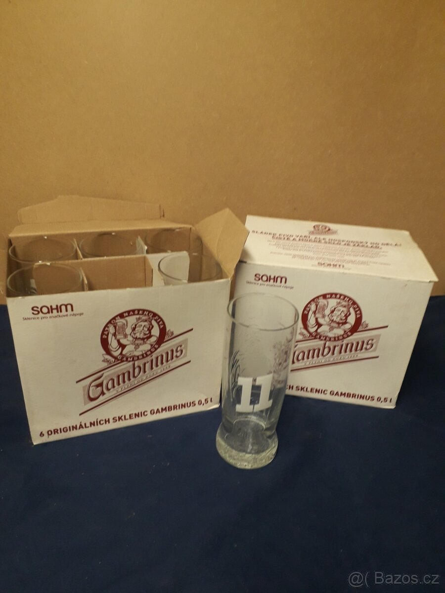 Sklenice Gambrinus 0,3/0,5l - 2