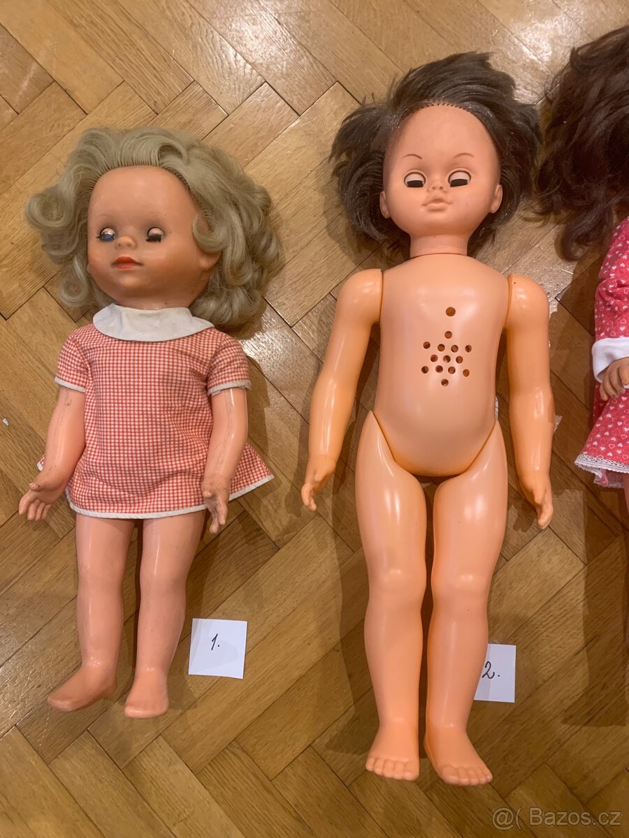 Retro staré panenky , chodičky - 2