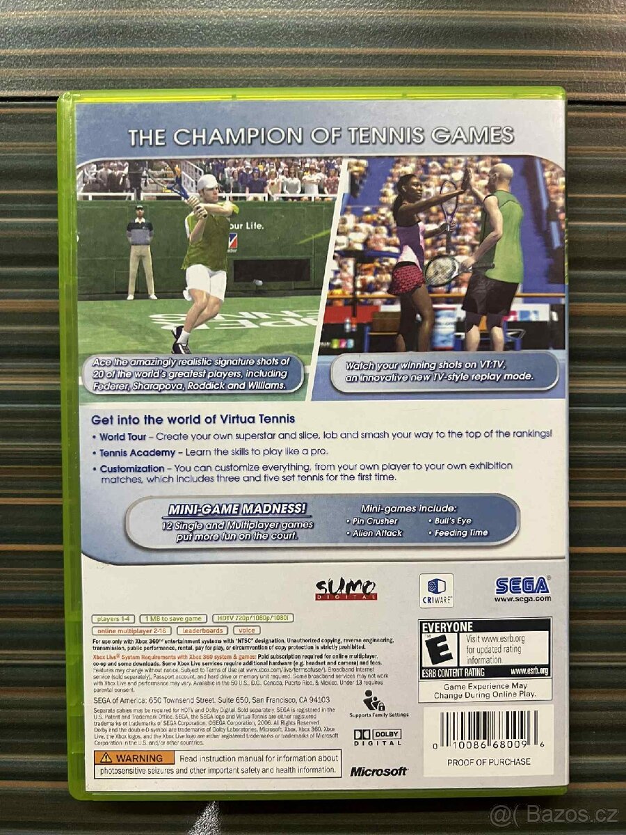 Hra Xbox 360 Virtua Tennis 3 - 2