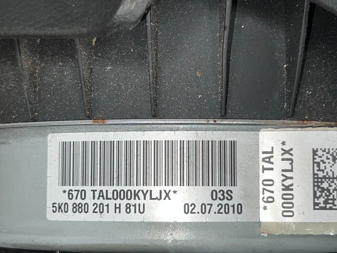 Palubní deska černá 5K1857001A VW Golf 6 r.v. 2011 - 2
