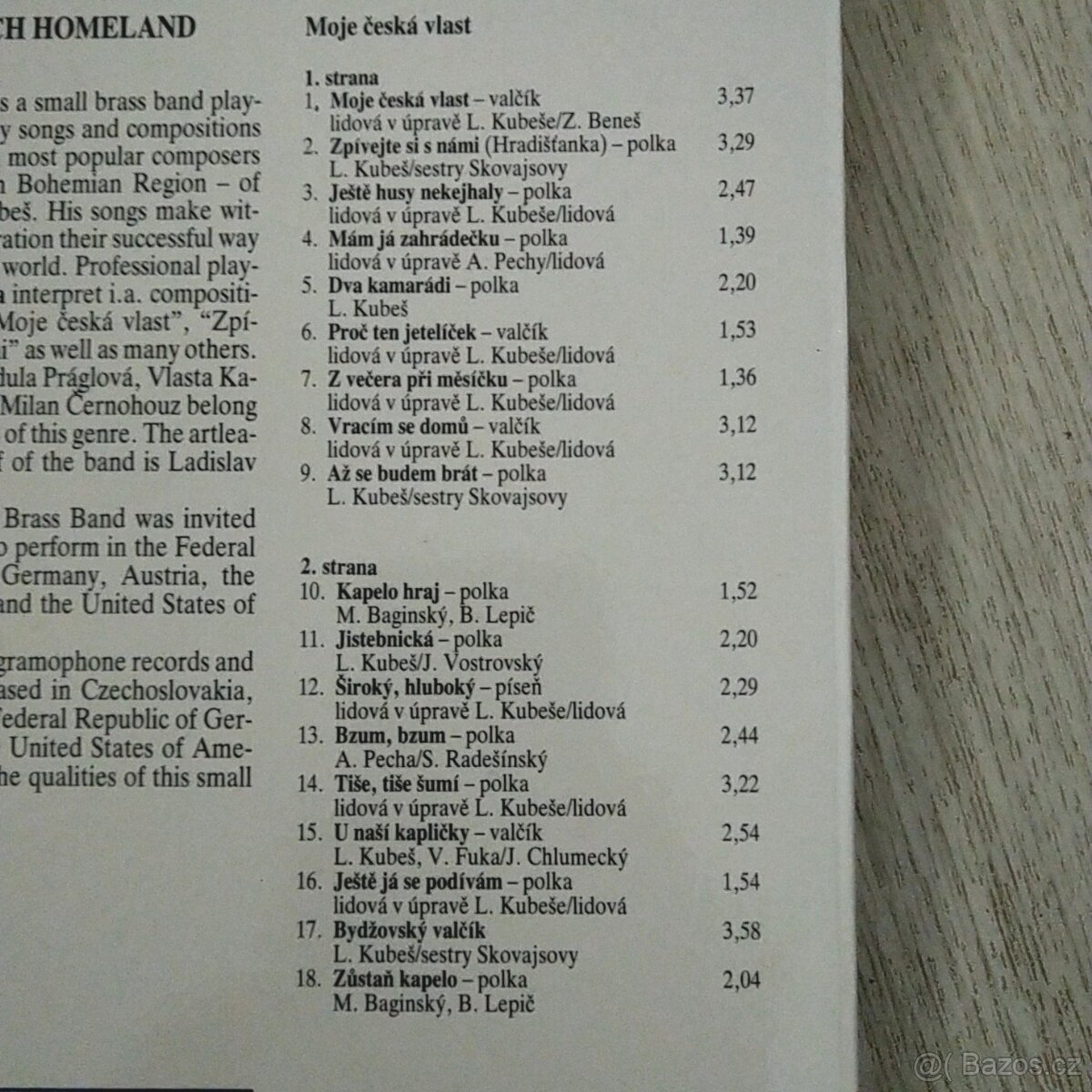 Vinyl Veselka Ladislava Kubeše LP - 2