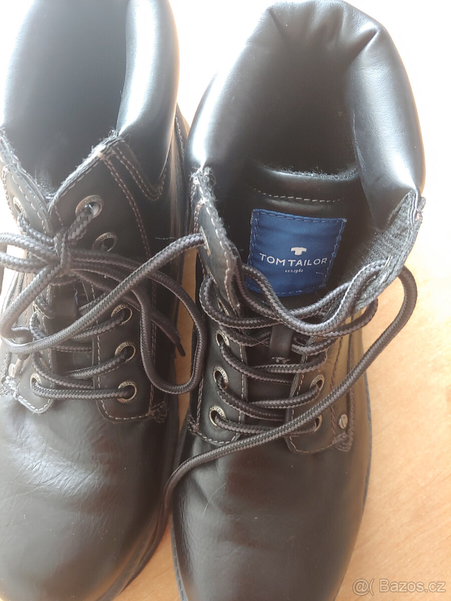 Tom Tailor černé boty č.40 - 2