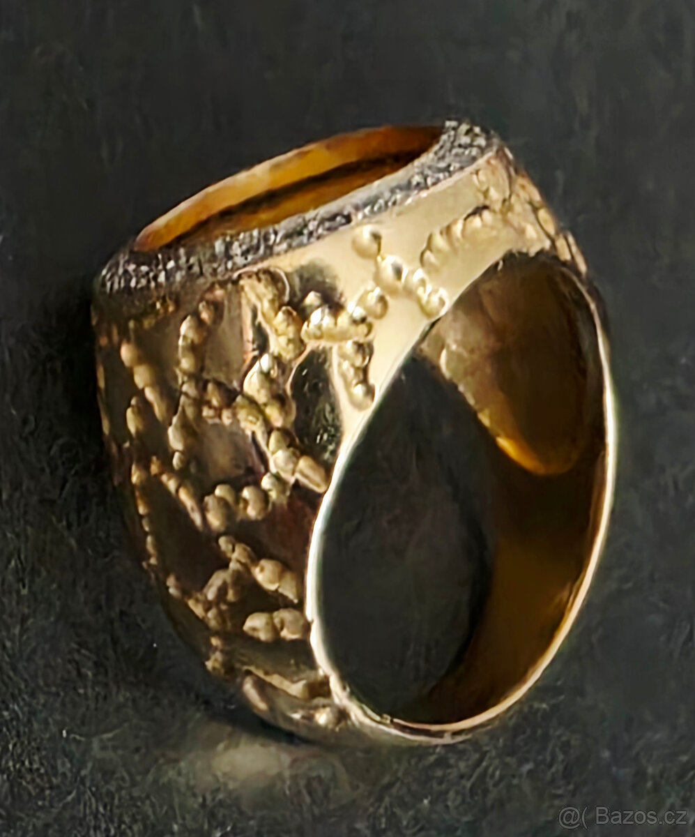 Zlatý prsten 22k/14k - 2