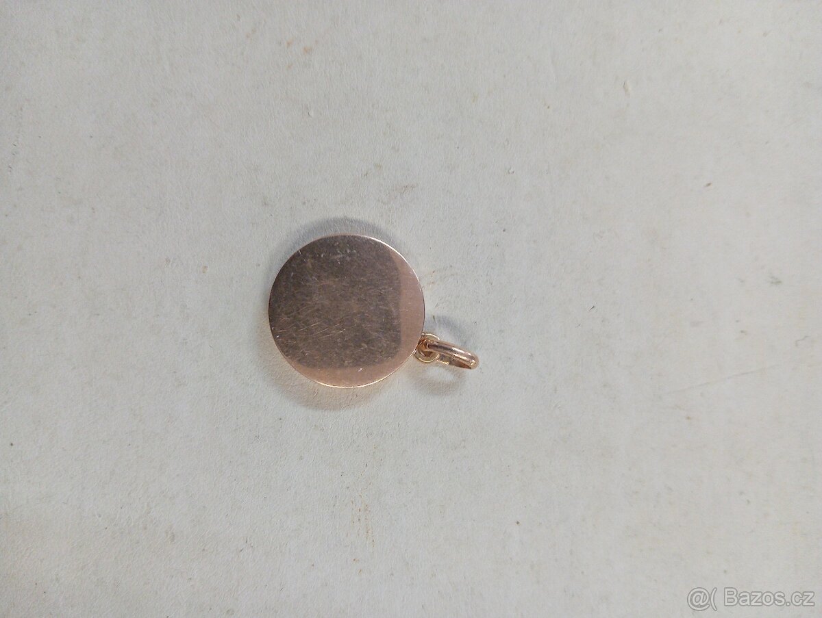 120 LET STARÝ,ZLATÝ,MASIVNÍ MEDAILON - 2