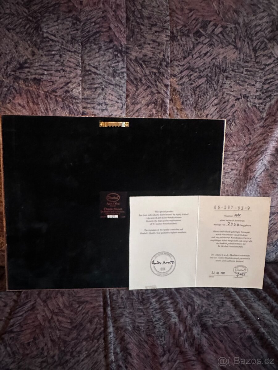 Limitovaná reprodukce Claude Monet – Goebel Artis Orbis s ce - 2