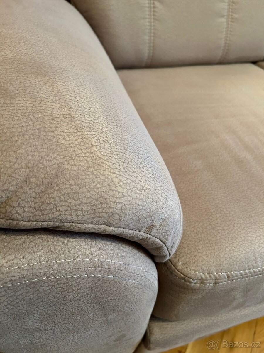 Sedačka rozkládací Bruno 2v1, 2x el. křeslo Mario - 2