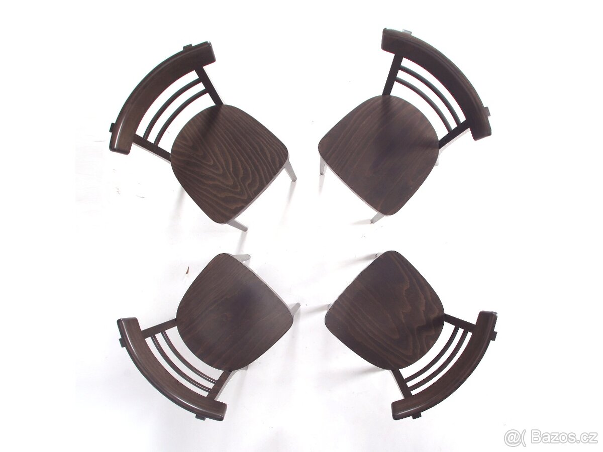 Jídelní židle TON ve skvělé kondici, 4 ks - 2