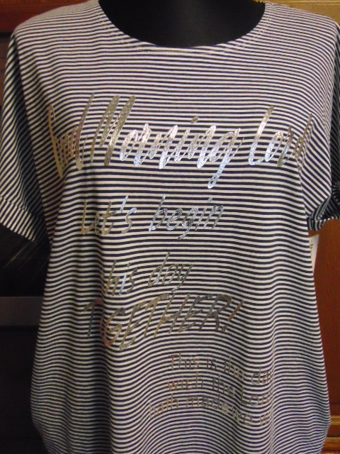 Modrobílé bavlněné šaty - 2