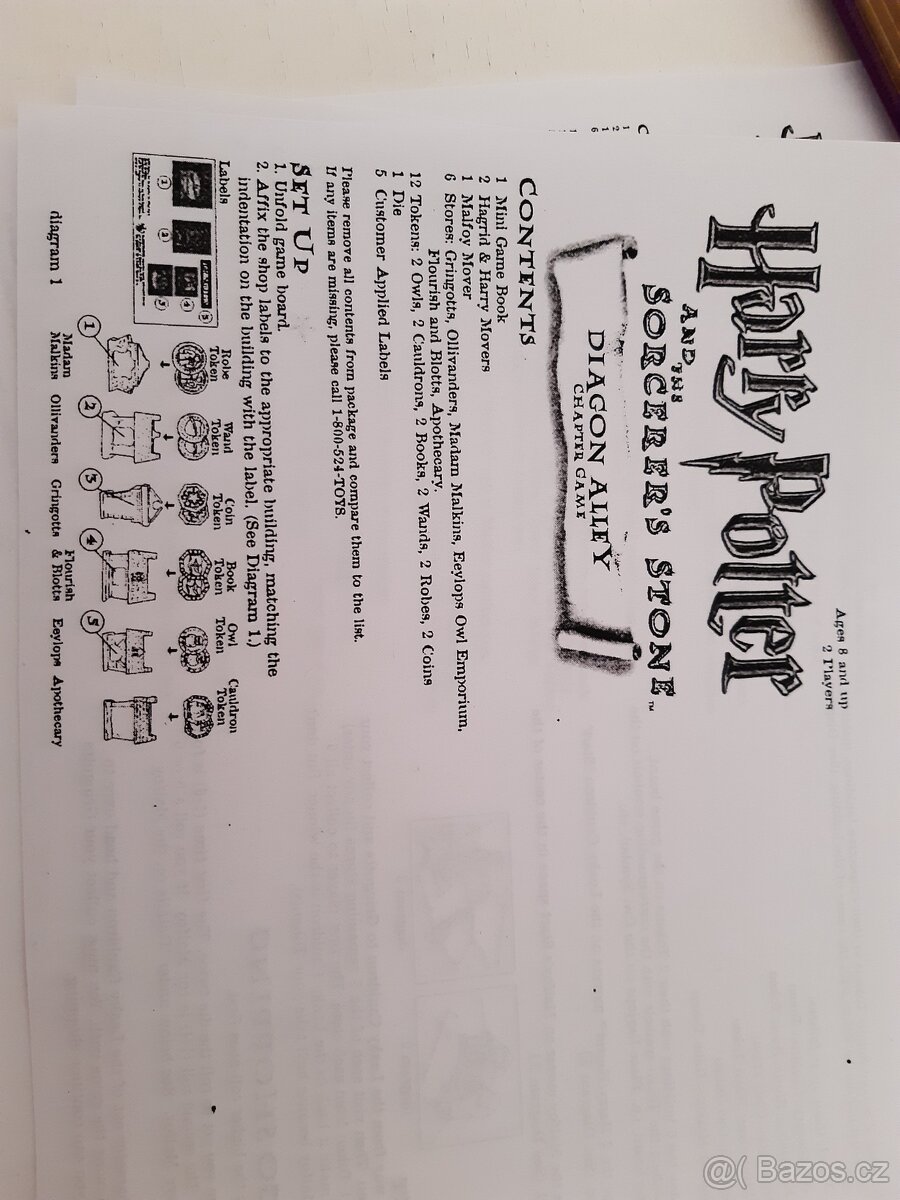 Stolni hra Harry Potter pro 2 hrace retro - 2