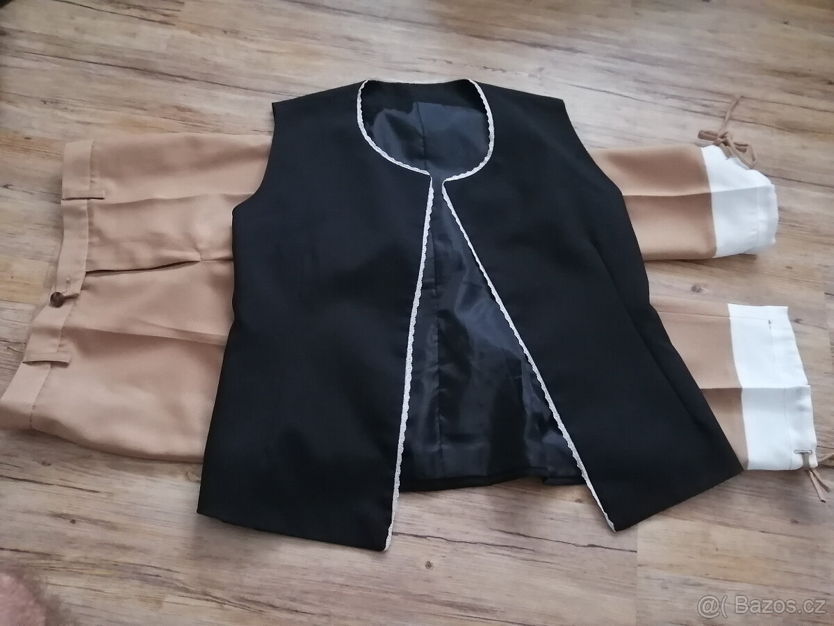 Kalhoty, vesta, klobouk (český Honza set) - 2