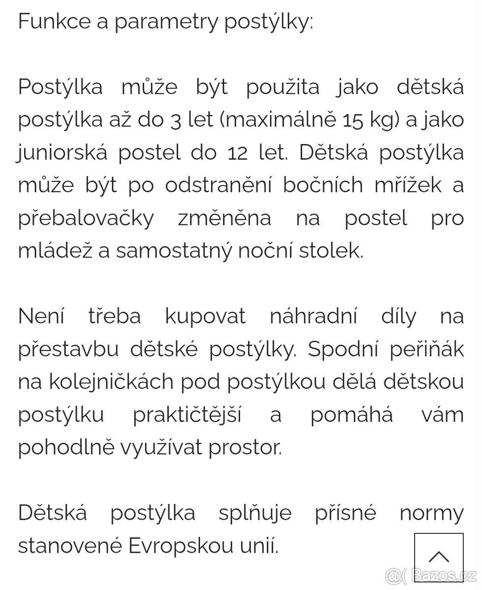 Kombinovaná postýlka - 2
