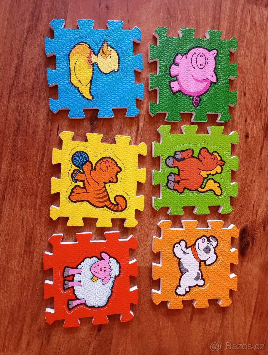 Pěnové puzzle pro děti – čísla + zvířátka - 2