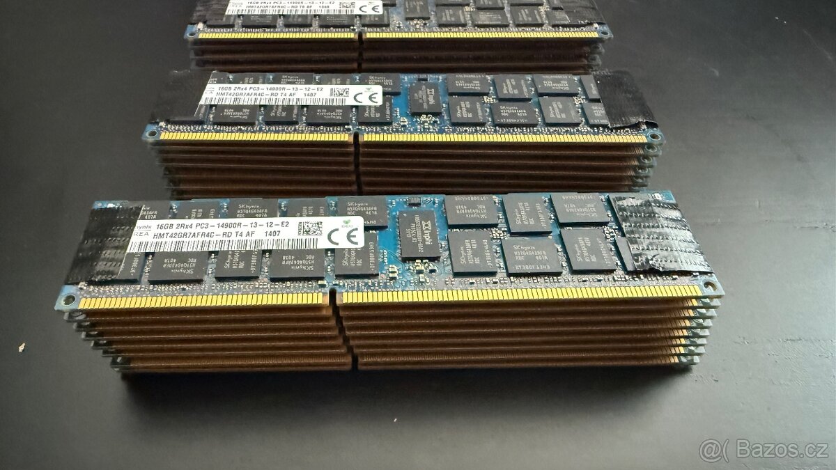 Prodám RAM moduly 16GB ECC Registered DDR3 SK hynix - 2