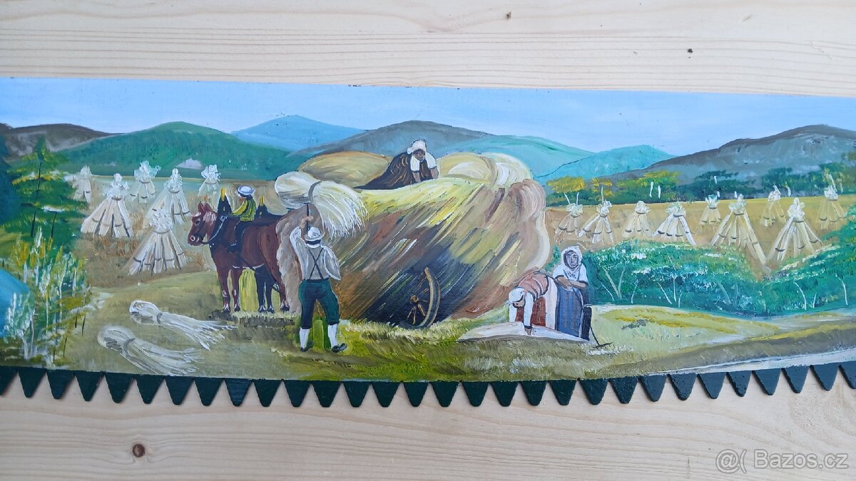 Dvoumužná pila - dekorace - 2