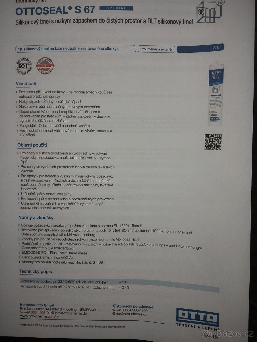 Tmel OTTO Seal S 67 bílý - 2