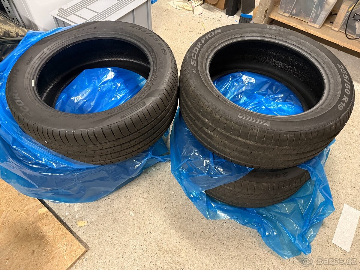 Nová letní sada pneu Pirelli 235/55 R19 + 255/50 R19 - 2
