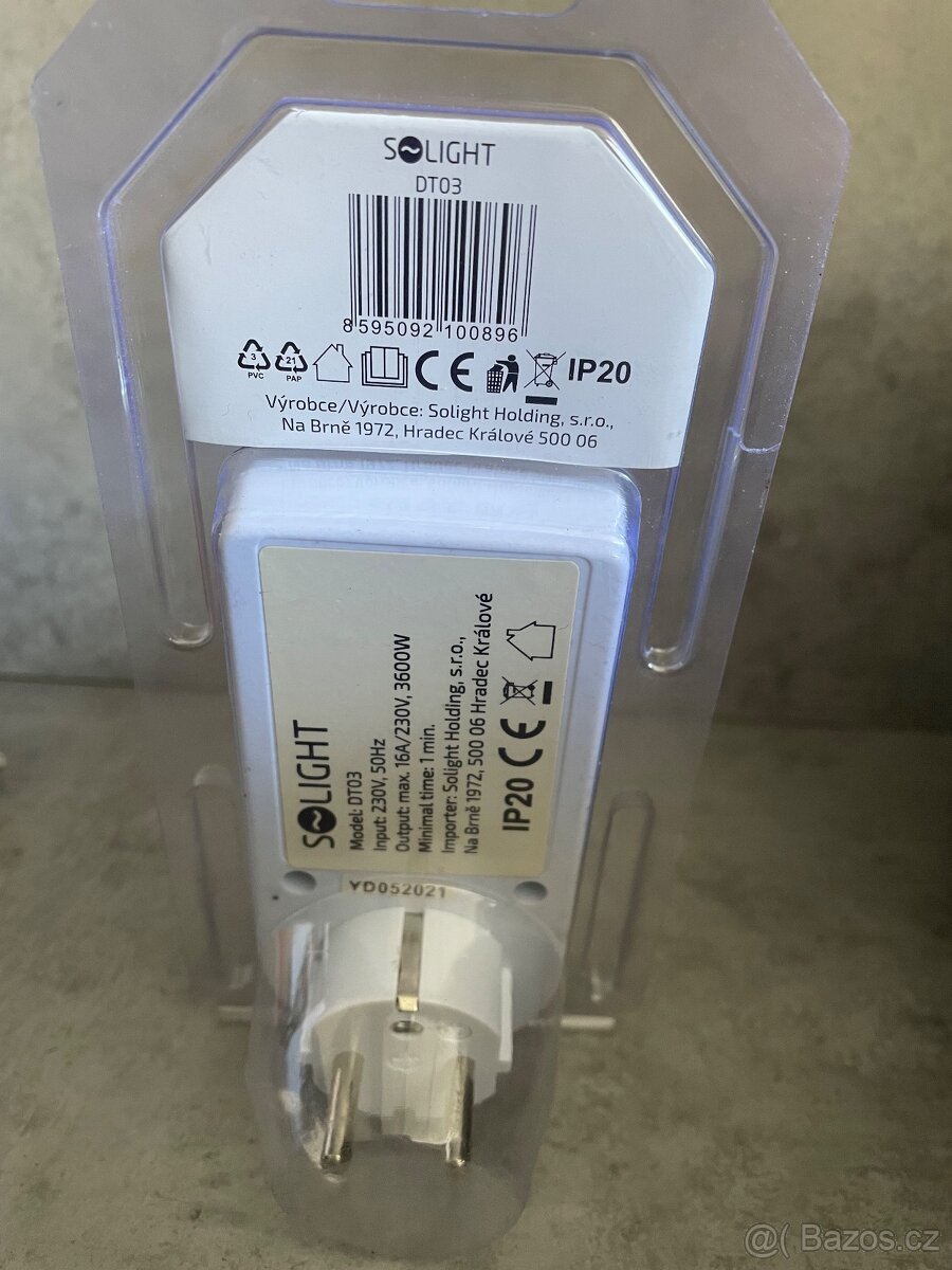 Solight časový spínač digitální, displej, 16 režimů - 2