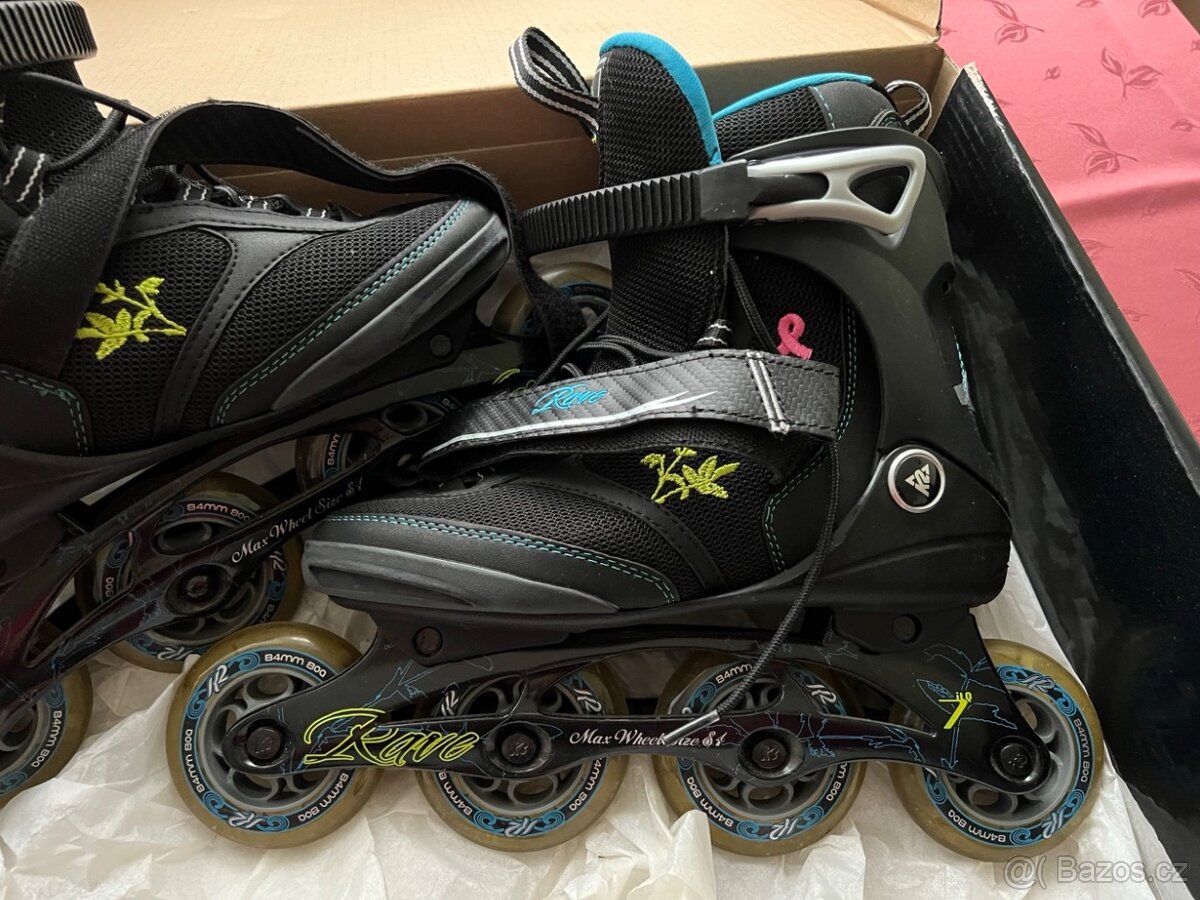 K2 Rave inline/kolečkové brusle vel. 38 - 2
