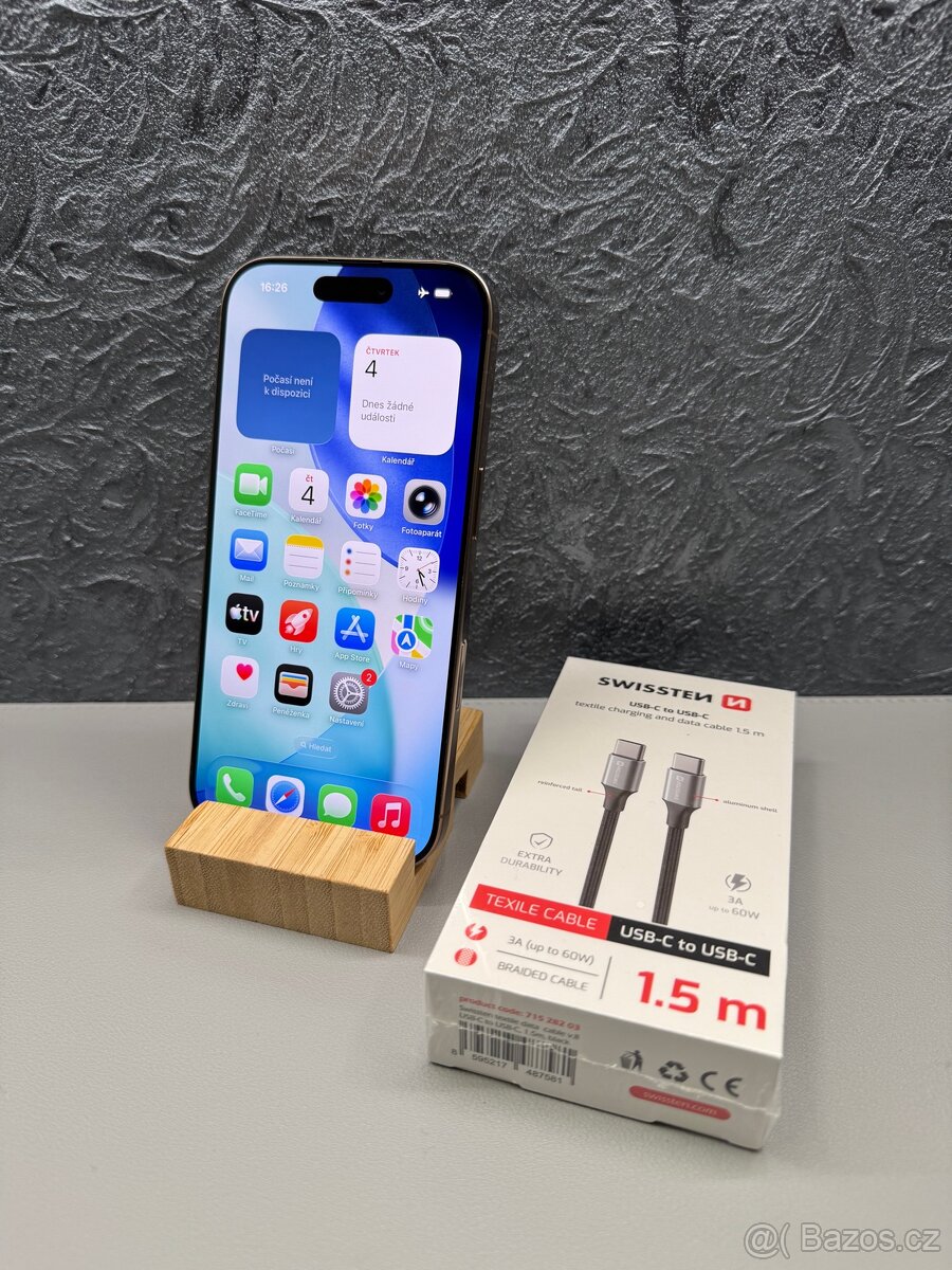 Apple iPhone 16 Pro 128 GB Desert Titanium - ZÁRUKA+FAKTURA - 2