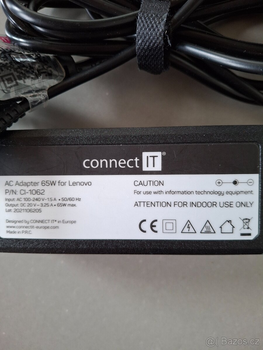 CONNECT IT Notebook Power Lenovo 65W - adaptér - 2