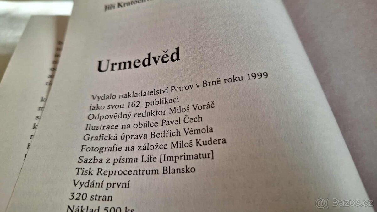 URMEDVĚD. Jiří Kratochvíl. - 2