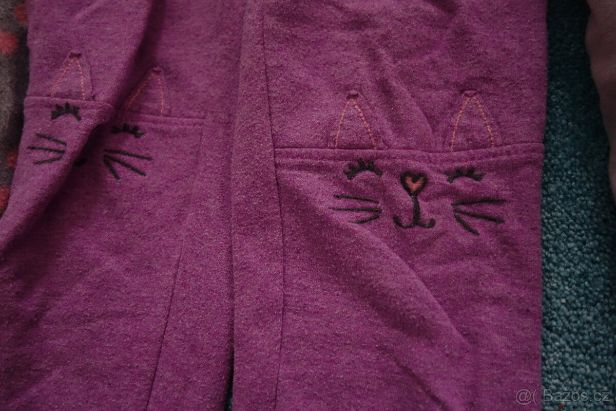 Kalhoty, tepláky vel. 128, 122 - 2