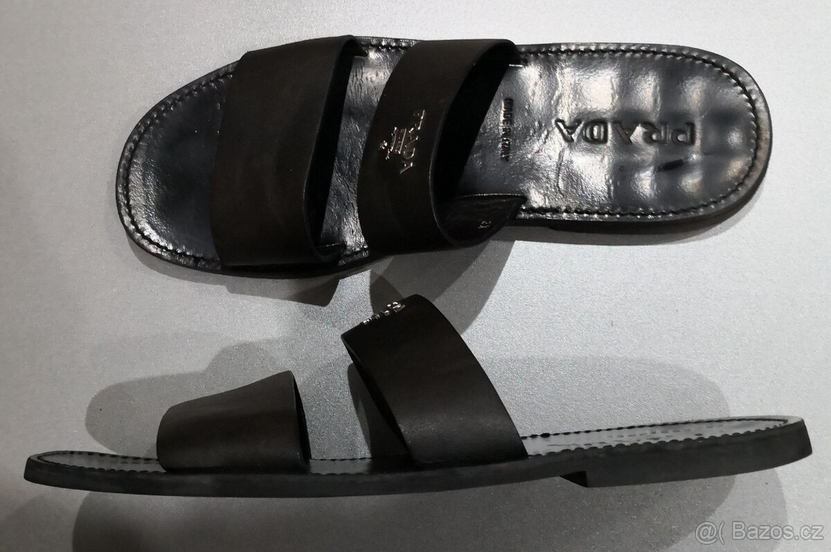 Prada Kožené sandály UK 9/EU 43 - 2