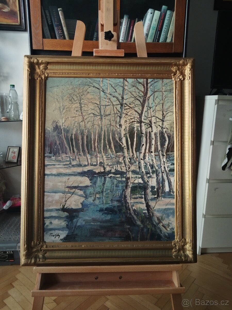 obraz ZIMNÍ NÁDHERA, olej, Jaroslav Tlustý - 2