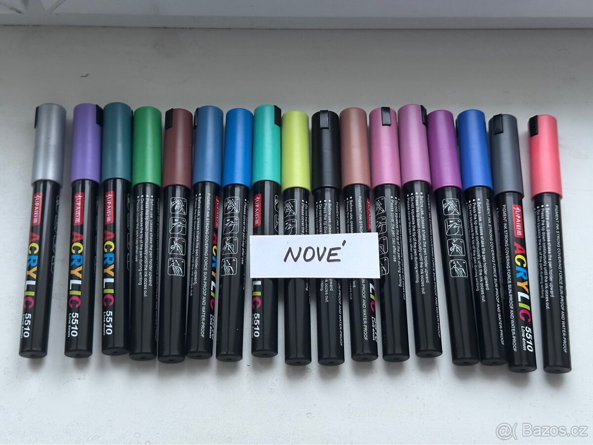 Akrylové fixy - sada 36 kusů - 2