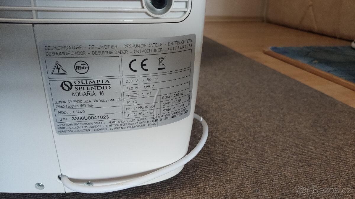 Odvlhčovač Olimpia Splendid Aquaria 16 - 2