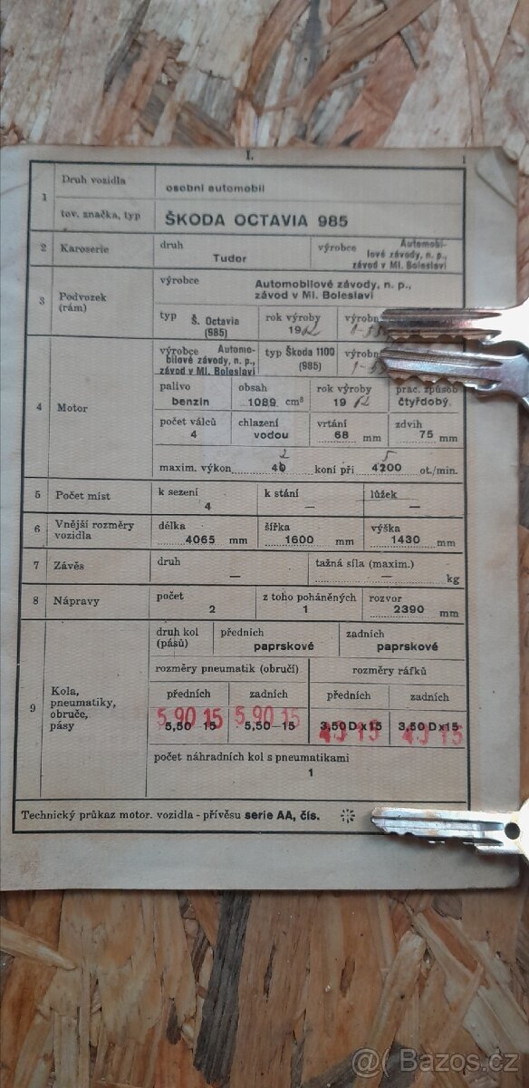 Škoda octavia 985 - 2