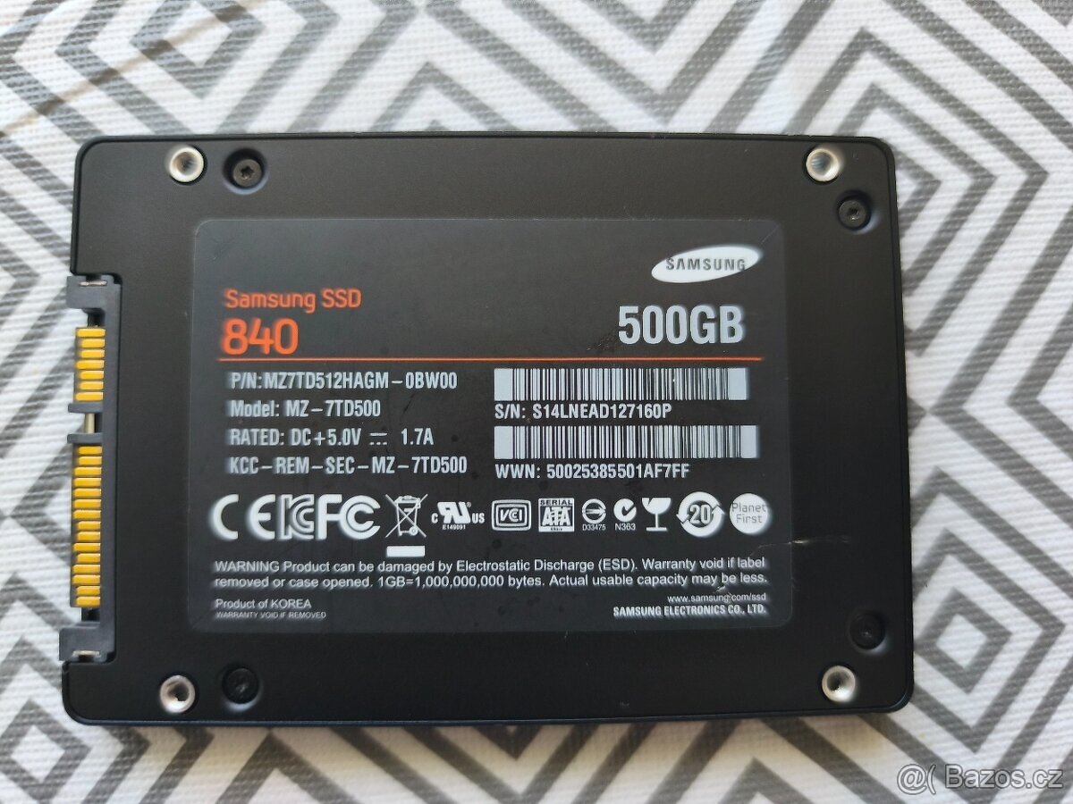 SSD disk Samsung 840 – 500 GB - 2