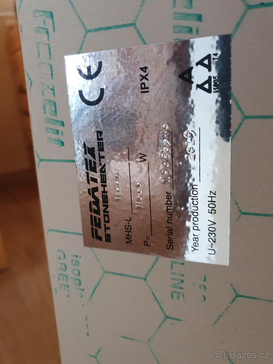 Topný kámen, infrapanel 1000W - 2