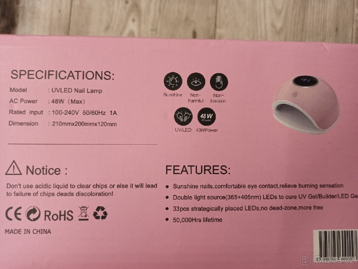 UV/LED lampa 48 W - 2