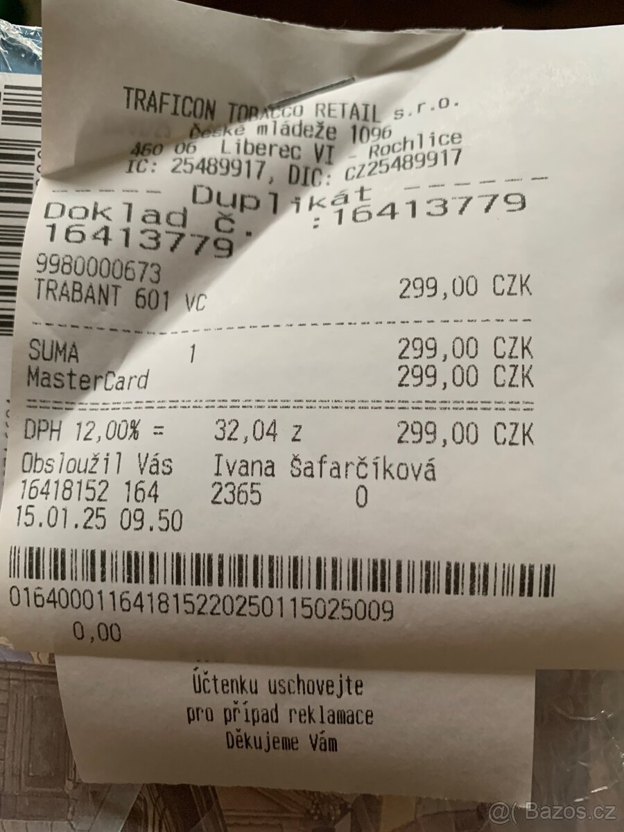 Trabant 601 deluxe skládačka Hachete č. 84 - 2