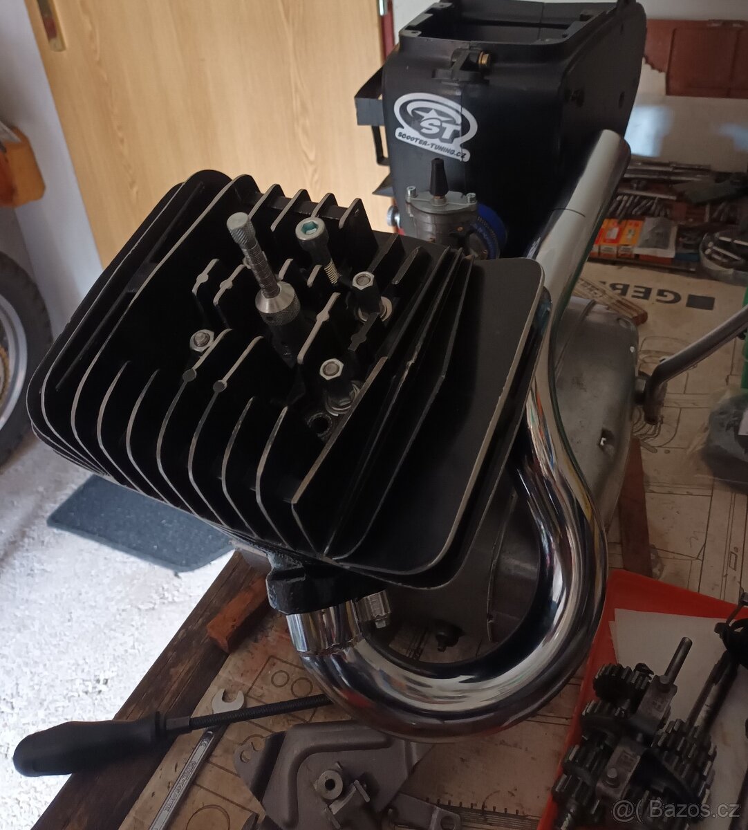 ČZ 175/477-180/487 soutěžní stavba motoru - 2