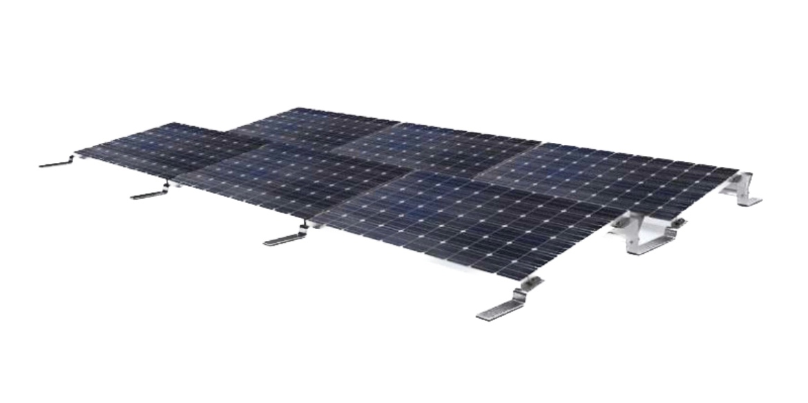 FVE,konzole pro fotovoltaické panely,plochá střecha směr JIH - 2