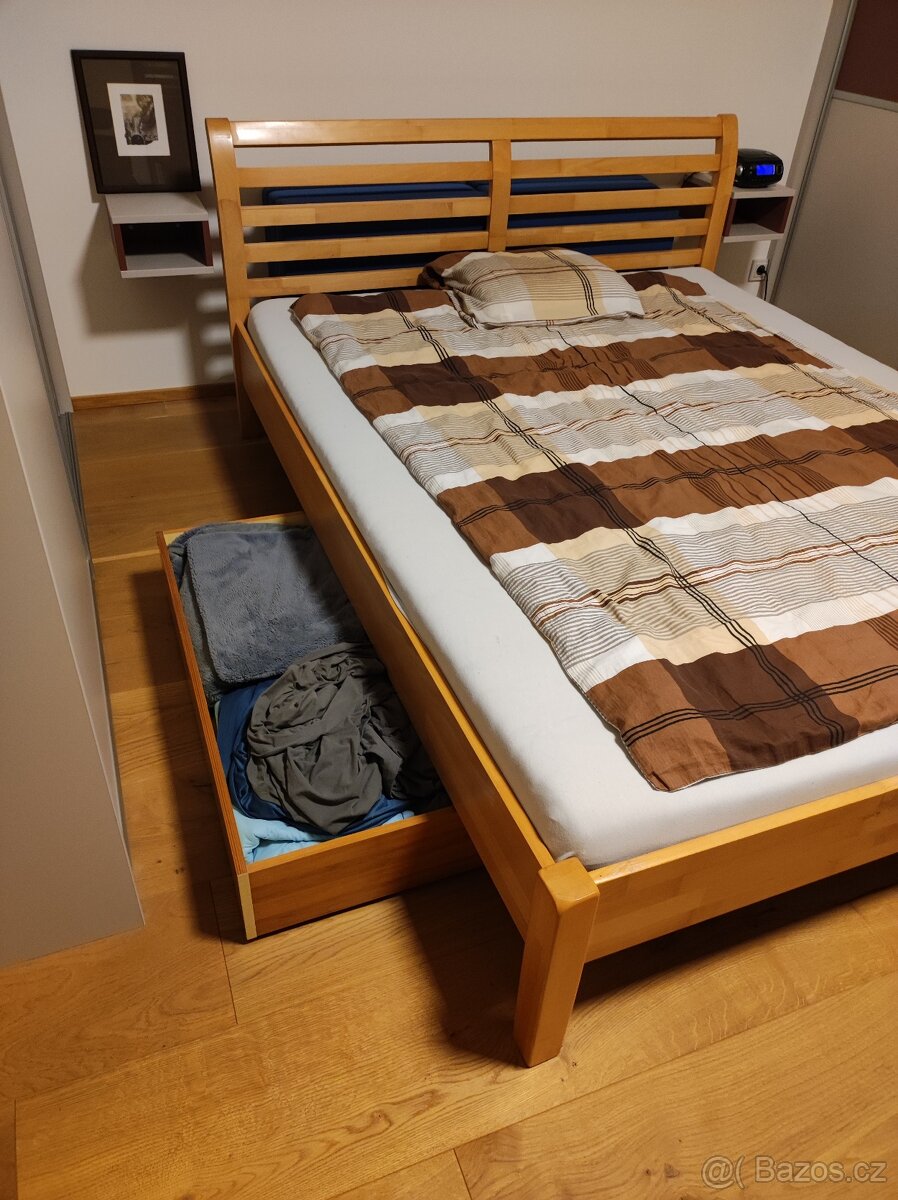 Prodám postel z bukového masivu - 2