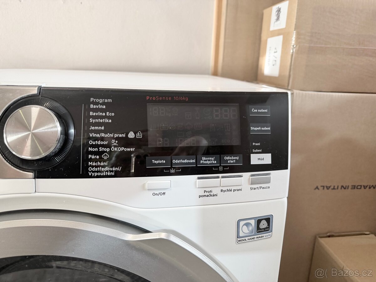 2v1 parní pračka se sušičkou 10/6 - 2