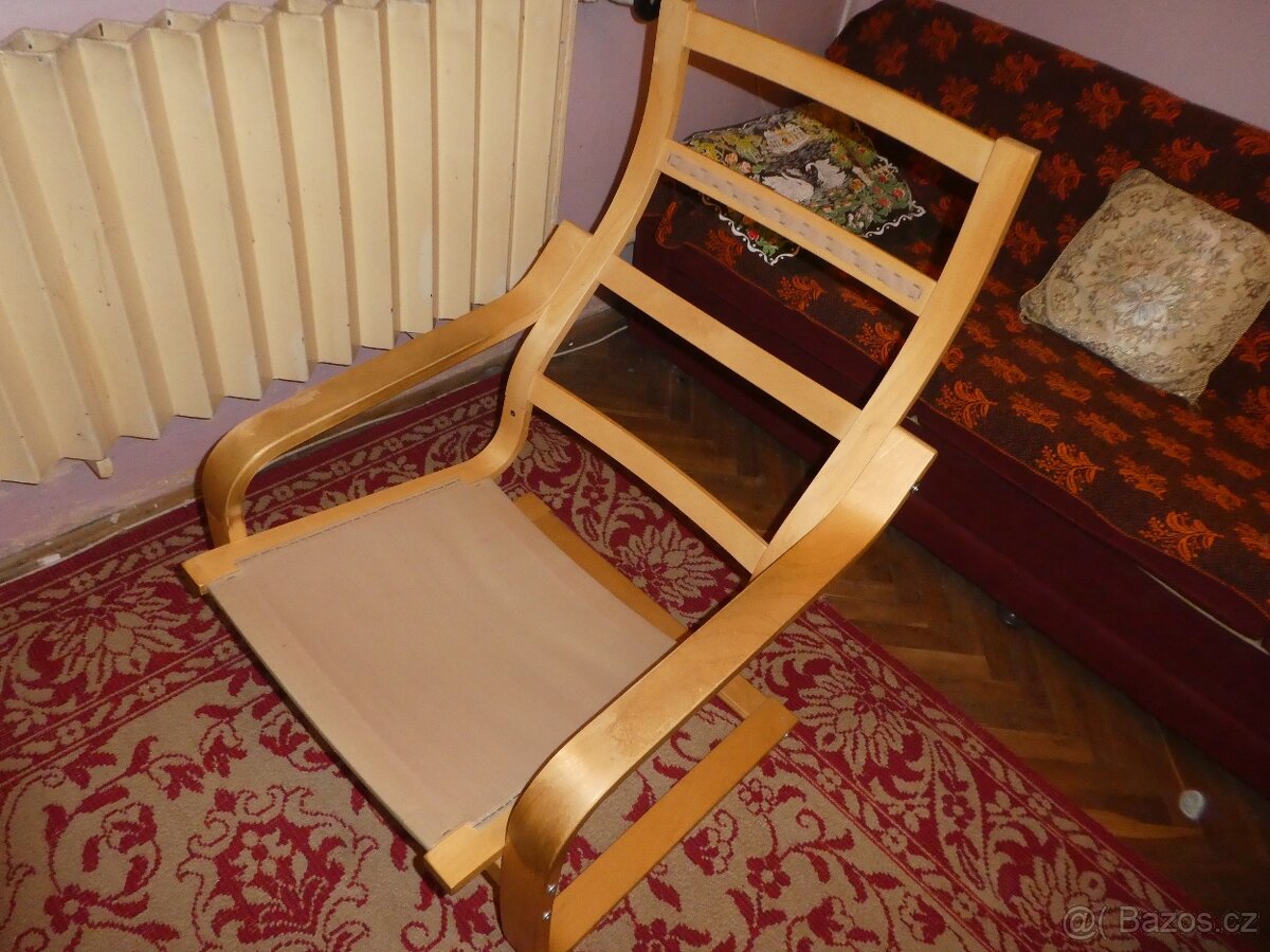 Křeslo Ikea červené - 2