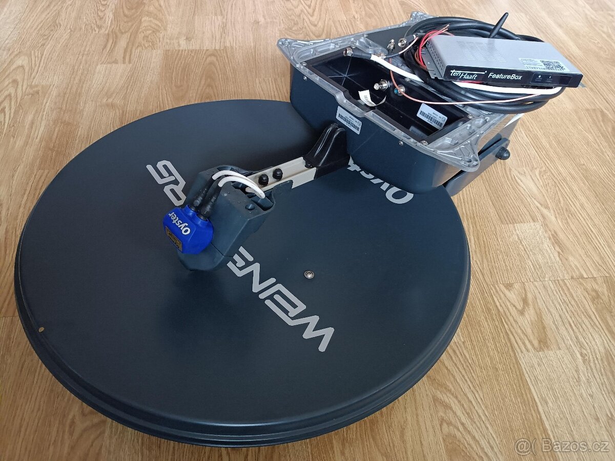Satelitní automatická anténa Oyster na karavan + nová LCD. - 2