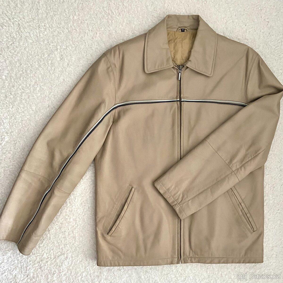 Pánská kožená bunda sako C&A vel. S/48 - 2